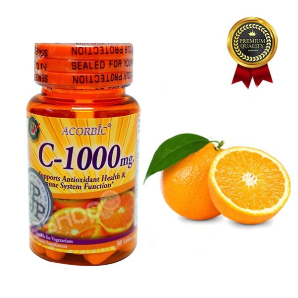 Acorbic C 1000 Mg Vittamin C Supplement Bright Clear Faster Whitening