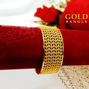 Gold Plated Beautiful Lock Bangle for Women