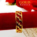 Gold Plated Beautiful lock bangle for Women