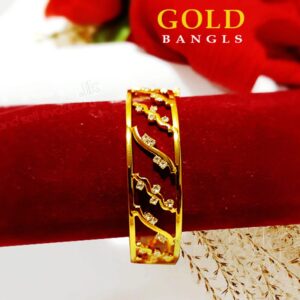 Gold Plated Beautiful lock bangle for Women