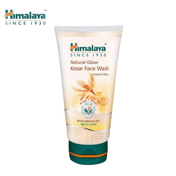 New Himalaya Natural Glow Kesar Face Wash 50ml