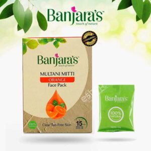 Original Banjaras Multani Metti Orange Whitening Face Pack