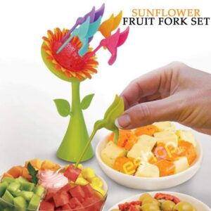 New Sunflower Fruit Fork Set Birdie On The Tree Dessert