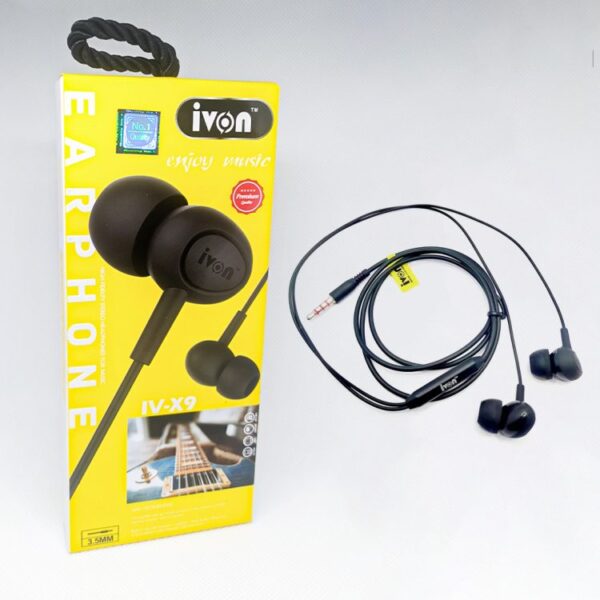 New Ivon IV X9 Original wired Earphone