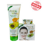 Fresh and White Cream, Serum with Face wash