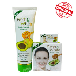 Fresh and White Cream, Serum with Face wash